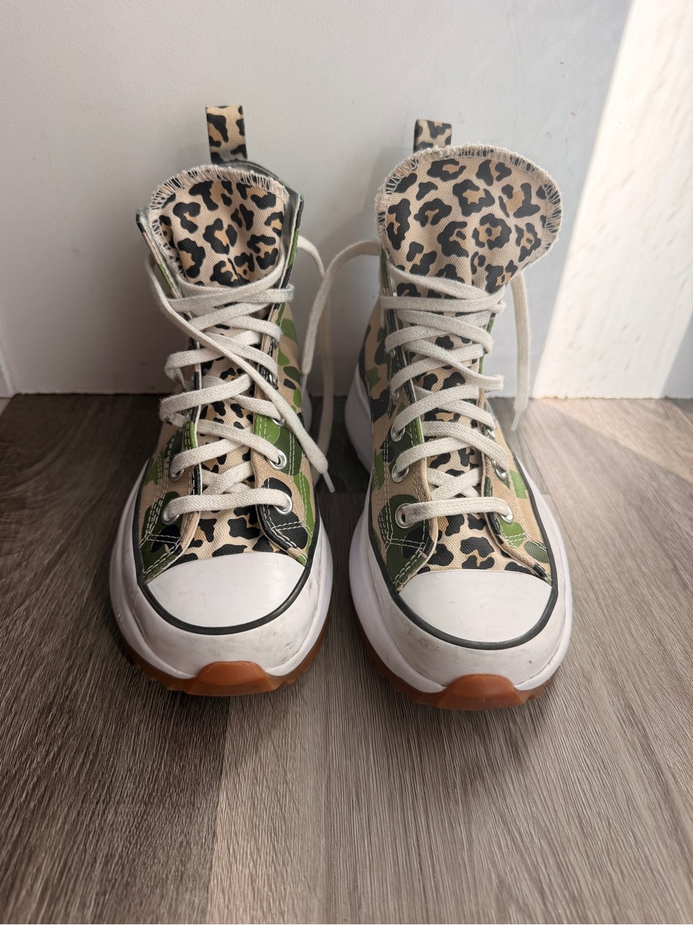 Converse Run Star Hike Hi Archive Print Camo womems size 7.5